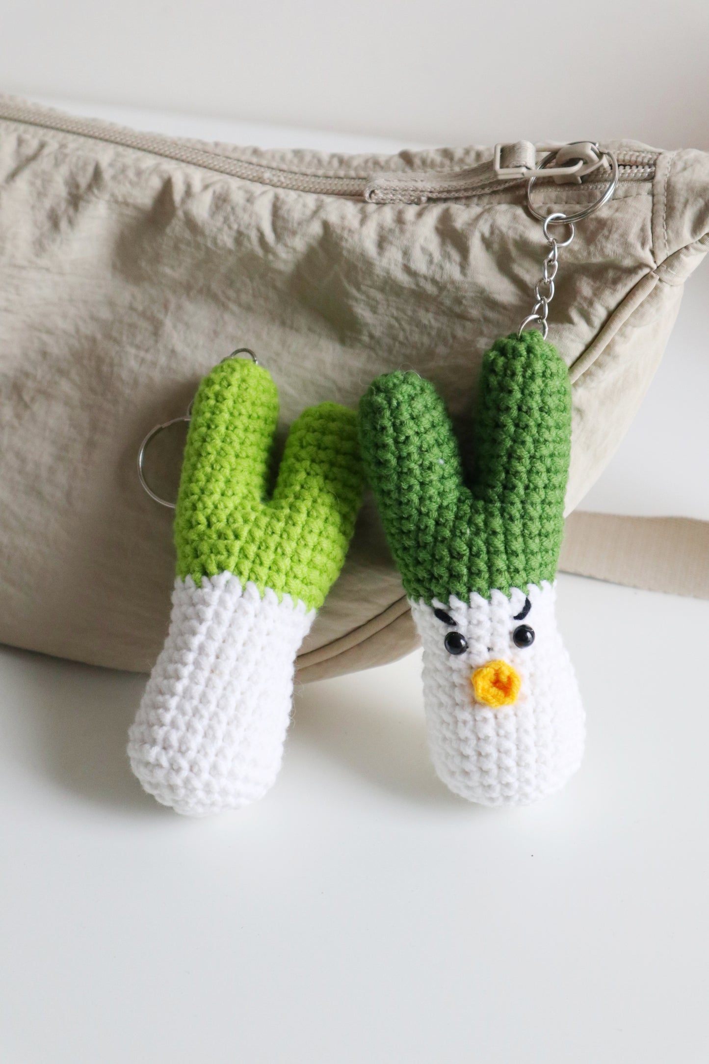 ONION CROCHET KEYCHAINS