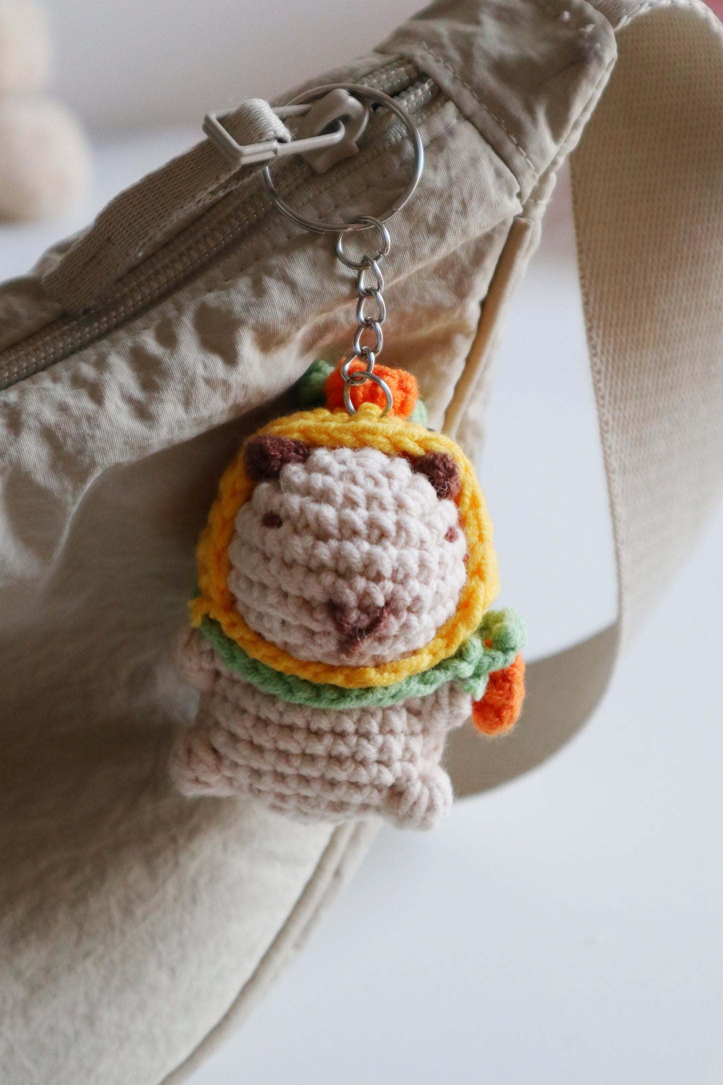 DUCK CAPYBARA CROCHET KEYCHAINS