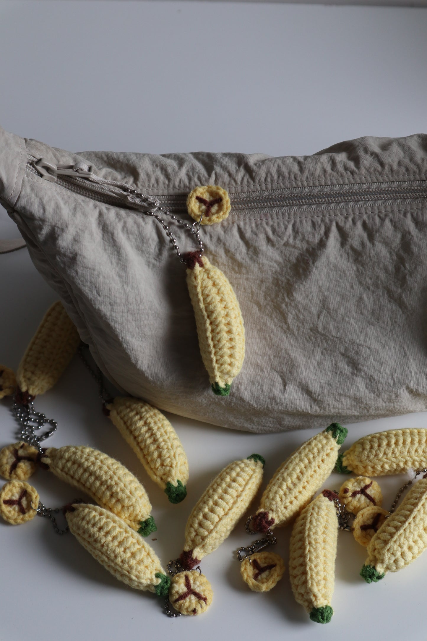 BANANA CROCHET KEYCHAINS