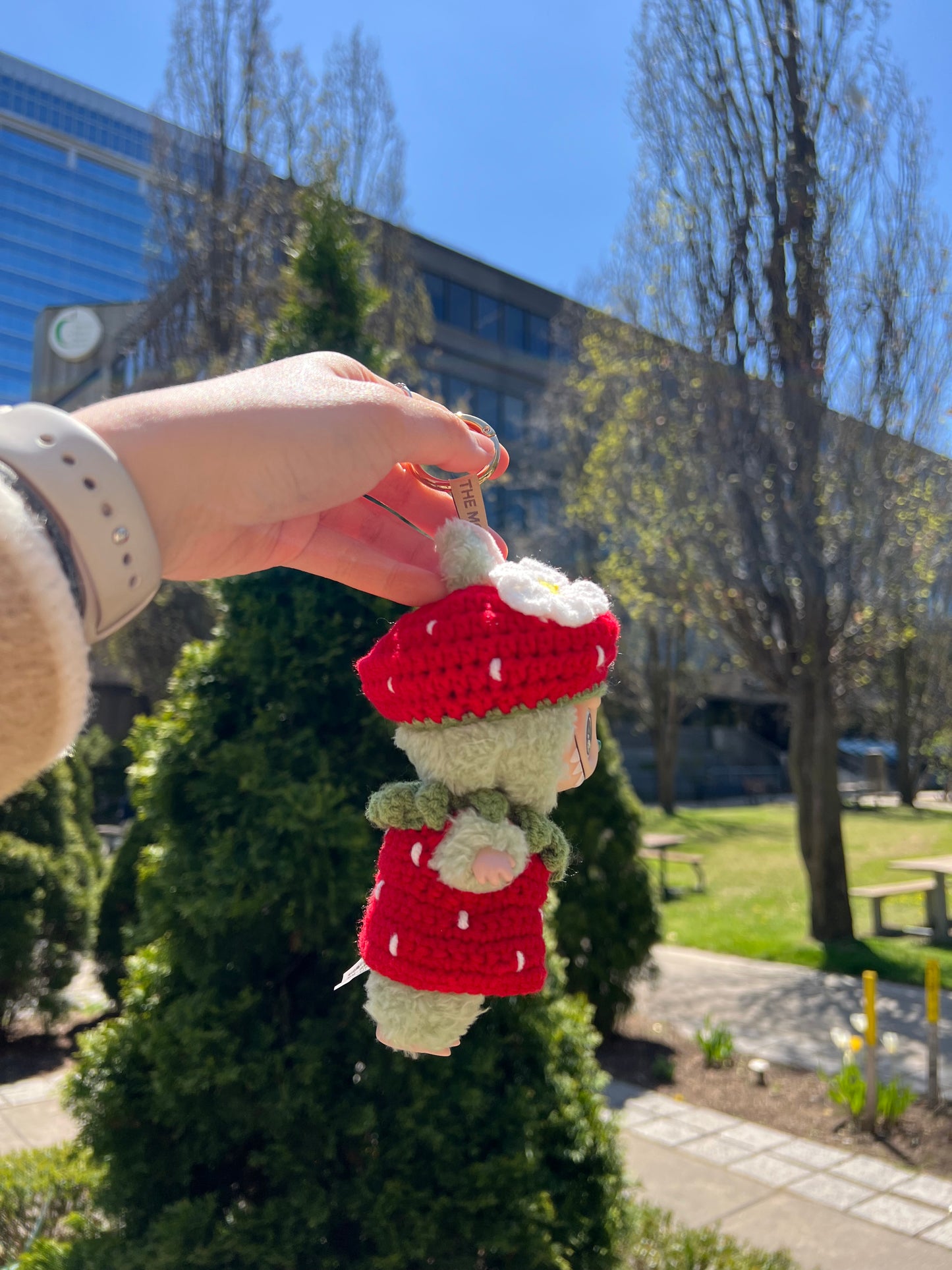 Strawberry labubu clothes