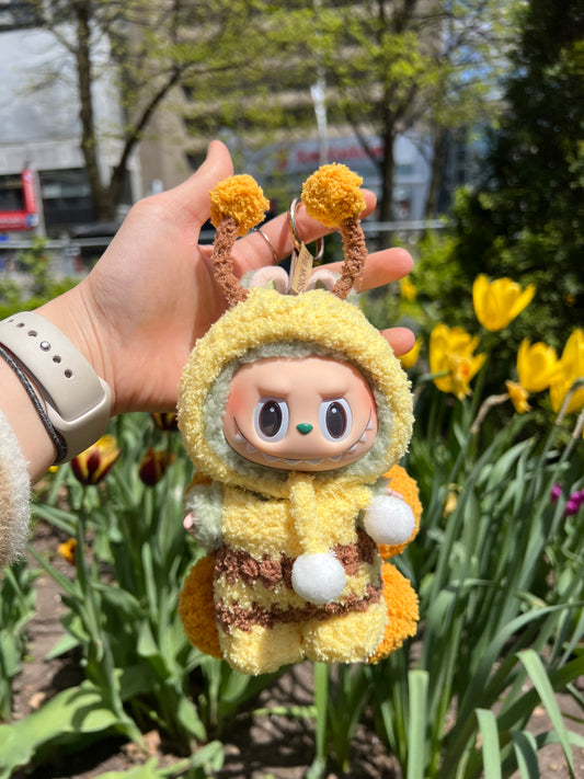 Bubble bee labubu clothes