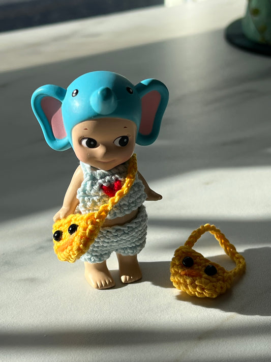 Duck crocheted bags