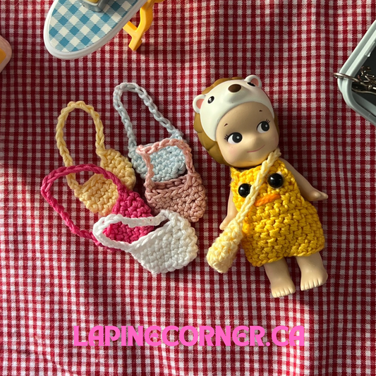DUCK OVERALLS CROCHET FIGURINE CLOTHES